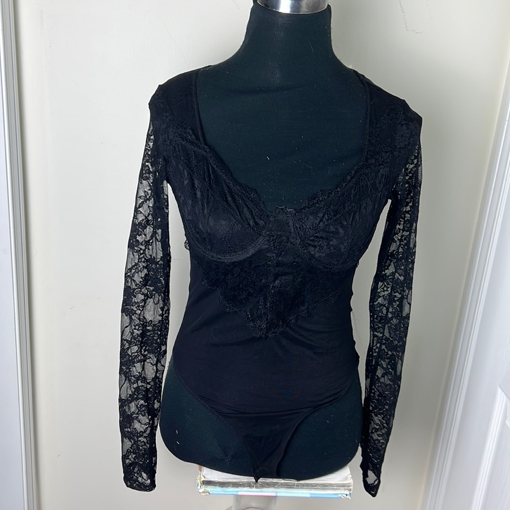 Revamped Lace Sheer Bodysuit Size XS